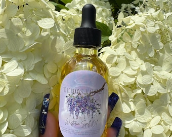 Wisteria Spell Oil - Witchcraft Anointing Oil for Protection, Beauty, Psychic Enhancement & Divine Femininity.