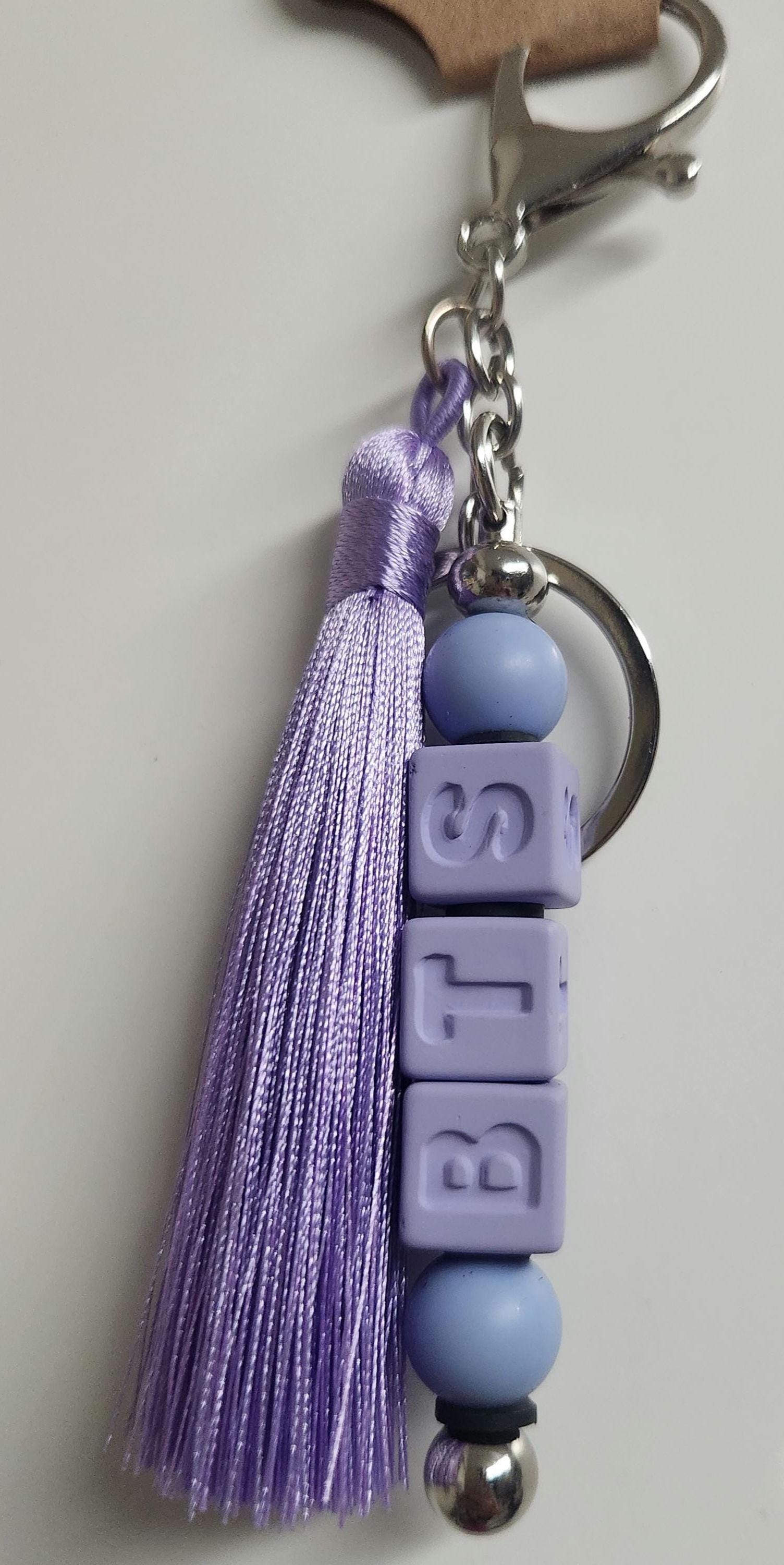 BTS Silicone Bead Key Chain - Etsy