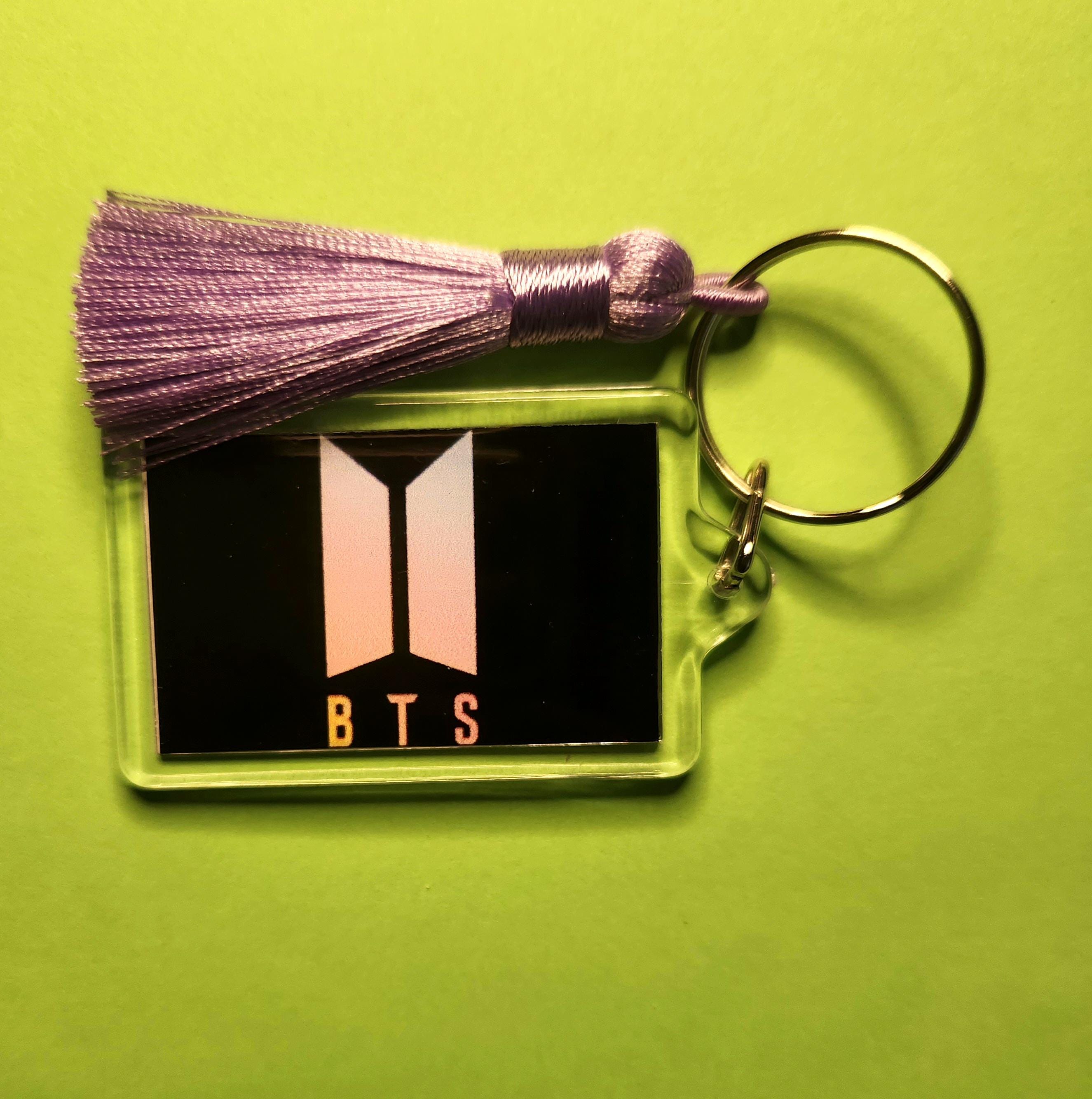 BTS Logo Key Chain - Etsy