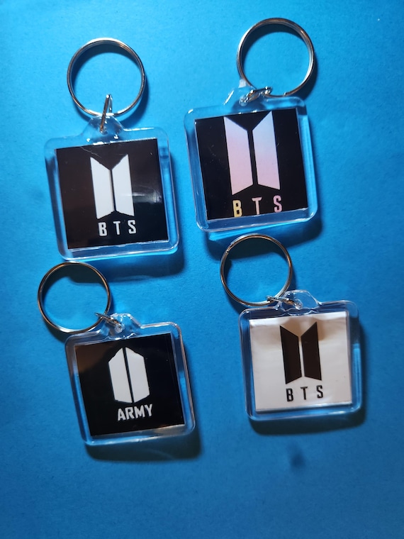 BTS Logo Key Chain - Etsy