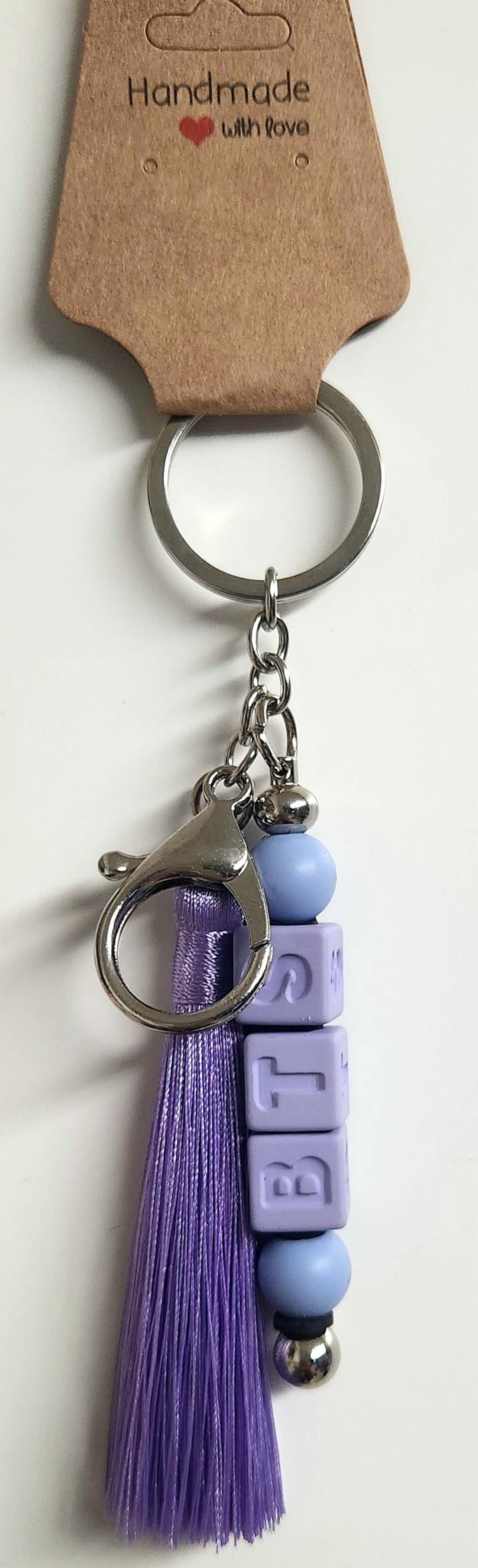 BTS Silicone Bead Key Chain - Etsy