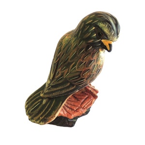 Vintage Stone Bird Figurine – Action International Ltd. / Bird Statue / Bird Bookend / Vintage Bird Figurine / Bird Collectible