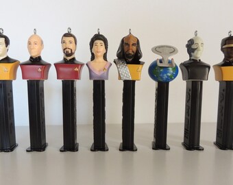 Vintage Pez Dispensers Star Trek – Lot of 8 / Star Trek Characters Candy Dispensers / Collectible Pez Dispensers / Collectible Star Trek