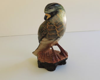 Vintage Stone Bird Figurine – Action International Ltd. / Bird Statue / Bird Bookend / Vintage Bird Figurine / Bird Collectible