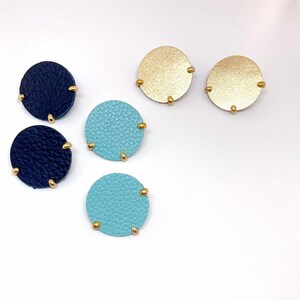 Leather Earrings - Stop Here
