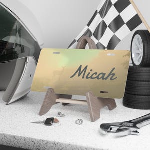 Personalized Vanity Plate, Custom License Plate, Unique Car Decor, Gift for Him/Her, Name Plate for Cars, Wall Art