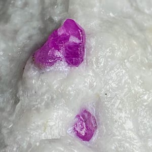 207 Carat Unique Rare Natural Fluorescent Pink RUBY Crystal On Matrix Specimen From AFGHANISTAN Mineral Collectors/Display Specimen