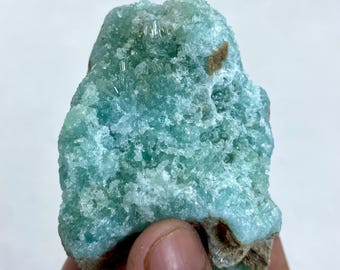 Sparkly Aragonite Crystal Cluster, Unique Mineral Specimen from Afghanistan