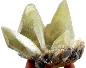 Dog Tooth Calcite Cluster: 815 Gram Natural Mineral Specimen