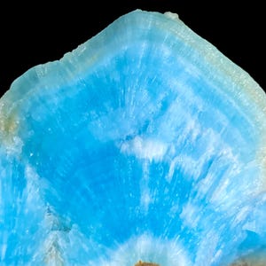 144 karat unikt naturligt blåbandat SMITHSONIT-prov @AFGHANISTAN Mineraler för samlare/Blå aragonit/Hemimorfit