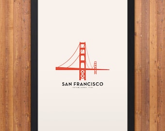 San Francisco Minimalist City Poster