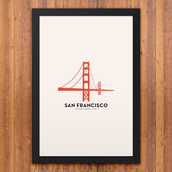 San Francisco Minimalist City Poster
