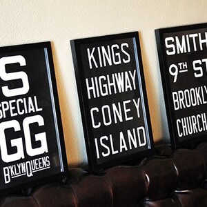 KINGS HWY Coney Island New York City Subway Sign. Bus Scroll. 12 x 18 Rollsign Print image 5