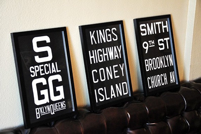 KINGS HWY Coney Island New York City Subway Sign. Bus Scroll. 12 x 18 Rollsign Print image 5