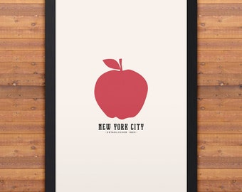 NEW YORK Minimalist City Poster - 12" x 18"