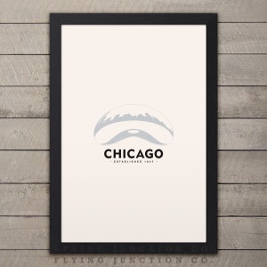 CHICAGO Minimalist City Poster - 12" x 18"