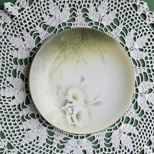 Vintage Decorative Floral Porcelain Plate marked RS Germany