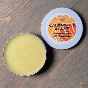 Calendula Salve - All-Natural Herbal Salve - Calendula Infused Herbal Balm -Soothing Calendula Balm - Baby Balm