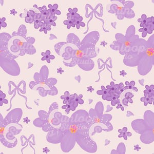 Purple Petals Seamless File