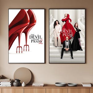 The Devil Wears Prada 2 Movie Poster, Classic Movie Art, Fantasy Movie Print, Film Lover Gift, Canvas Poster, Minimalist Art