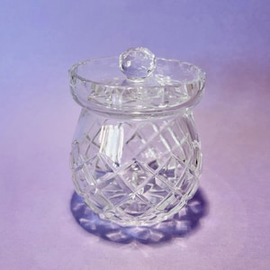 Crystal Sugar Bowl with Lid.