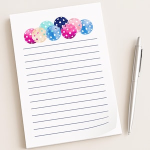 5x7 Pickleball Notepad | Fun To-Do Lists & Notes | 50 Tearaway Sheets | Magnetic Option Available