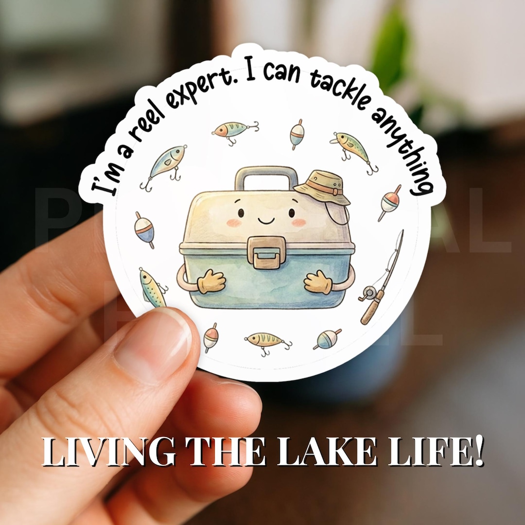 Fishing Tackle Box Sticker – Funny Lake Life Decal 4” Vinyl - Etsy