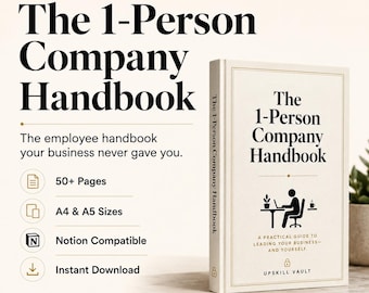 Plantilla de Notion para planificador de pequeñas empresas y cuaderno de trabajo imprimible en PDF, planificador digital para autónomos y profesionales independientes.