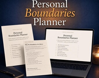 Planificador de límites personales para quienes tienen dificultades para decir no y dejar de complacer a los demás.