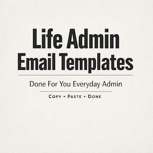 Plantillas de correo electrónico para administradores de vida listas para usar Administración diaria