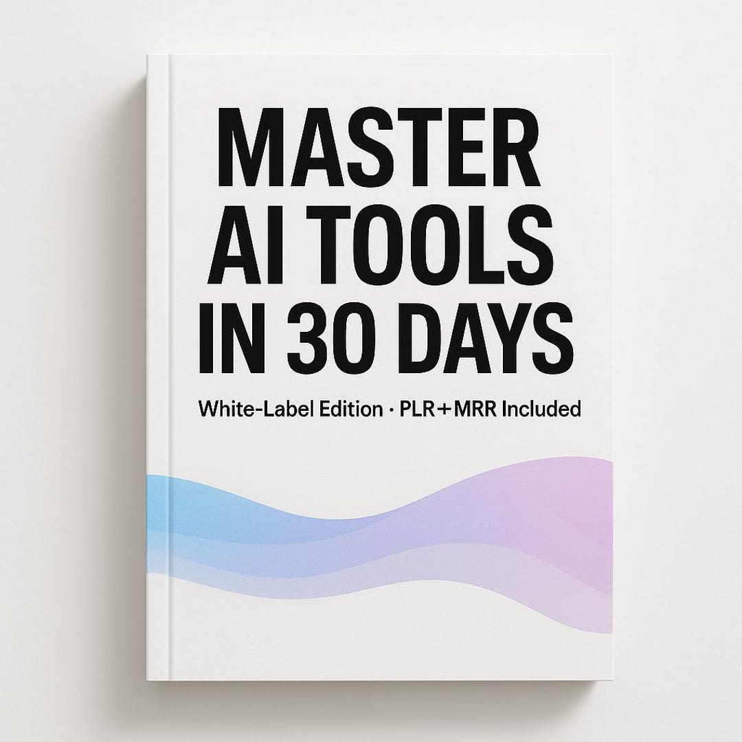 Master AI Tools White Label Digital Guide PLR & MRR Resell System - Etsy