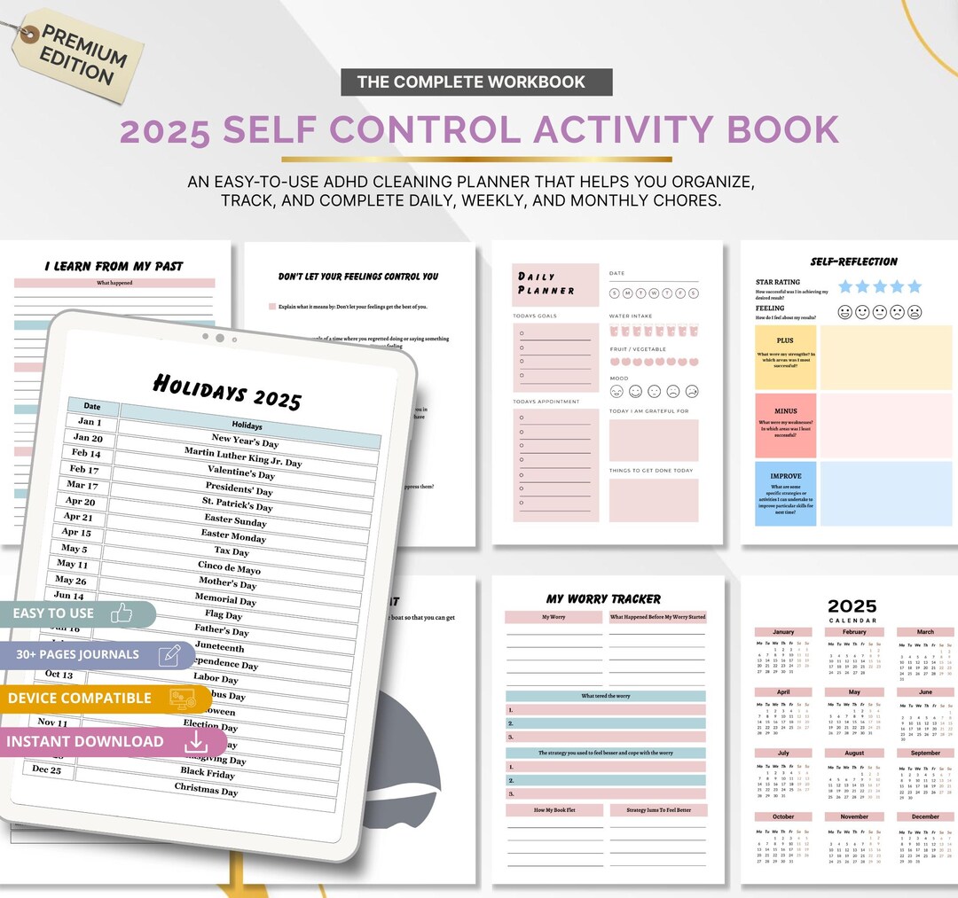 Self Control Activity Book for Kids – Mindfulness & Emotional ...