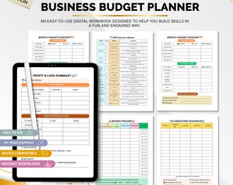 Business Budget Planner | Income & Expense Tracker | Printable PDF