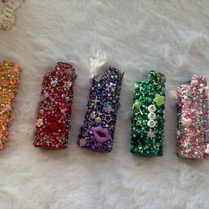 Custom Rhinestone Lighter Case – Reusable & Sparkly