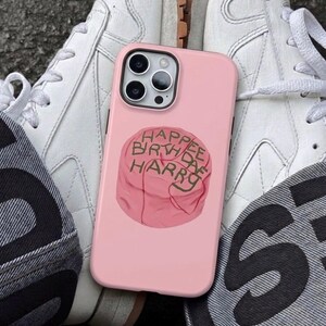 Hagrid’s Birthday Cake Case | "Happee Birthdae Harry" Pink Phone Cover | Harry Potter Birthday Gift | Magical Hogwarts Aesthetic Case