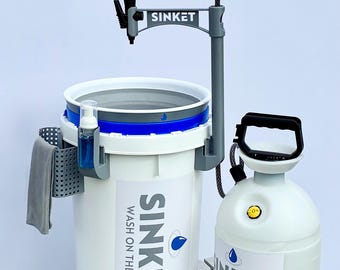 SINKET Portable Sink for Camping – Pressurized Camp Sink & Hand Wash Station