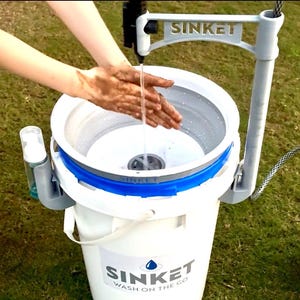 SINKET Portable Sink for Camping – Pressurized Camp Sink & Hand Wash Station