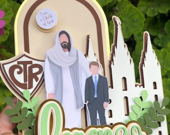 LDS Baptism Cake Topper | 8th Birthday Baptism Cake Topper | LDS Baptism Cake Topper