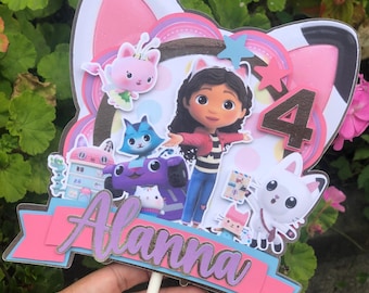 Hey Gabby Cake Top | Gabby's Magical House | Gabby Cake Topper | Gabby Dollhouse Cake Topper | Cake Topper Hey Gabby | Silhouette Studio