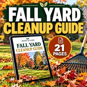 Fall Yard Cleanup Guide | 21-Page Illustrated Lawn & Garden Planner (PDF)