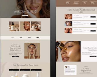 Beauty Salon WordPress Theme – Beauty Clinic online Shop & Skincare WooCommerce Elementor Website Template, Beauty salon , Sales page