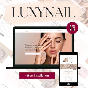 Luxynail Wordpress Theme - Elegant Beauty & Nail Salon Website WordPress Elementor Template Kit | Beauty Nail business website design