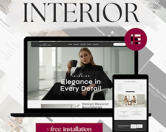 Interior Wordpress Theme – Interior Designer Elementor Website Template design Kit | Business Page design, elegant template