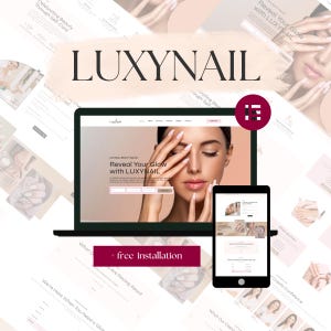 Luxynail Wordpress-tema - Elegant webbplats för skönhets- och nagelsalong WordPress Elementor-mallkit | Webbdesign för skönhets- och nagelsalongföretag