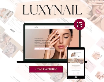 Thème Wordpress Luxynail - Kit de modèles Elementor pour sites Web de beauté et de manucure élégants | Conception de site Web d'entreprise de beauté pour les ongles