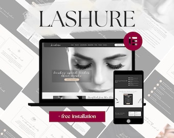 Thème Wordpress Lashure - Modèle Elementor de site Web de salon de coiffure | Conception de site Web de page de destination | Page professionnelle d'un salon de beauté