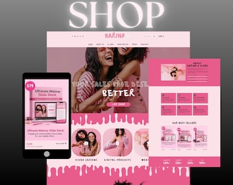 Karina WordPress Theme – Coach Website & Influencer Website Template, Marketing Website, Landing Page, Ecommerce Website, Course Sales Page