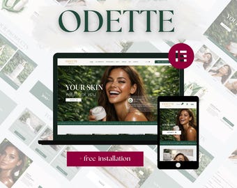 Odette Health Thème WordPress - Beauty Clinic & Skincare Modèle de site Web WooCommerce Elementor Boutique en ligne, salon de beauté, page de vente