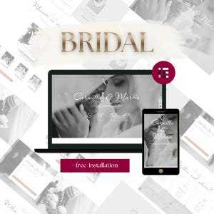 Wedding RSVP Website Template | WordPress Elementor Wedding Invitation Theme | Save the Date Wedding Website with RSVP, Countdown & Map