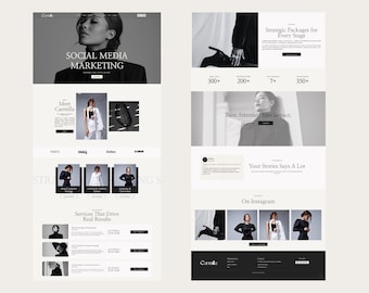 Boss Girl WordPress Theme –  Elementor Website template for Coach & Agency, Marketing and Social Media, portfolio website elementor template